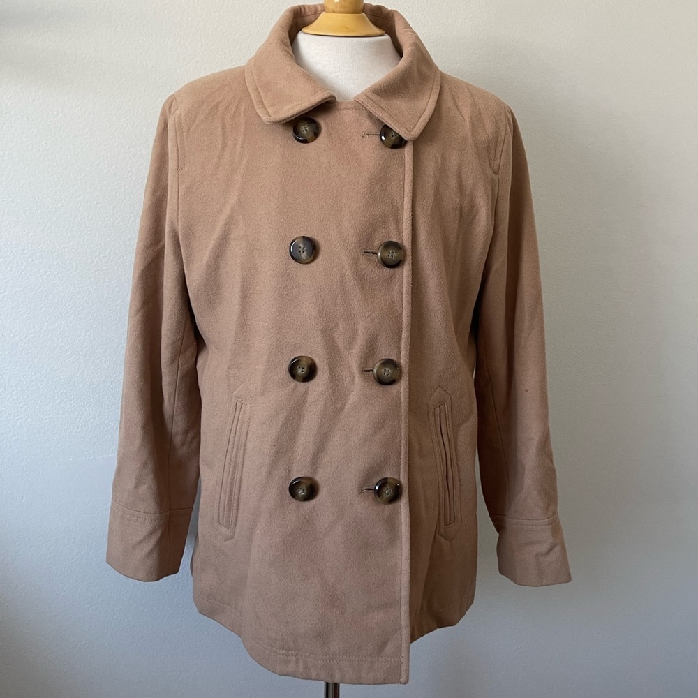 Old Navy Jacket Peacoat Tan Size XL (Women's)